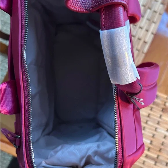 NWT Irma framed Tumi Backpack - dark sherry color - Picture 4 of 5